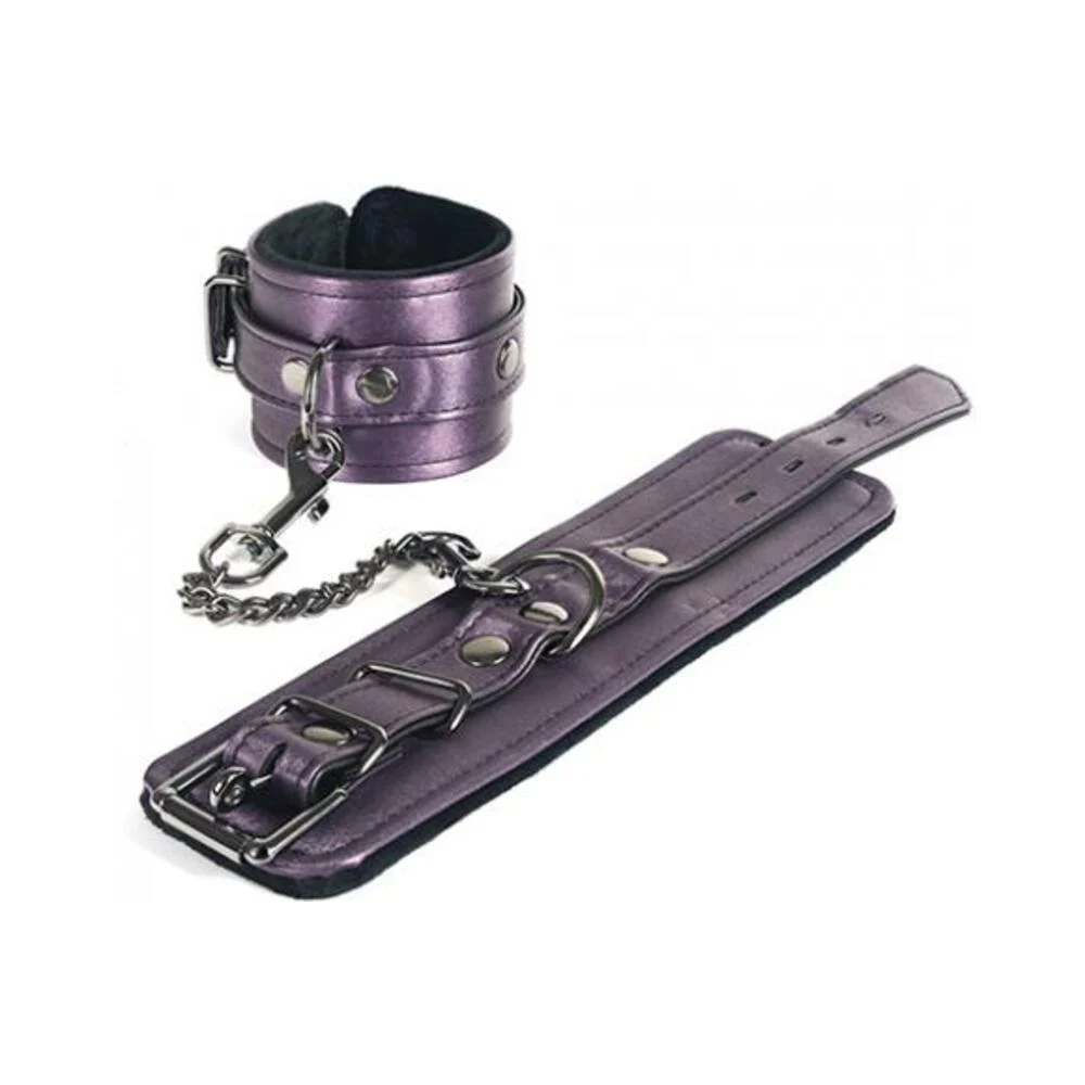 Spartacus Galaxy Legend Faux Leather Ankle Restraints Purple