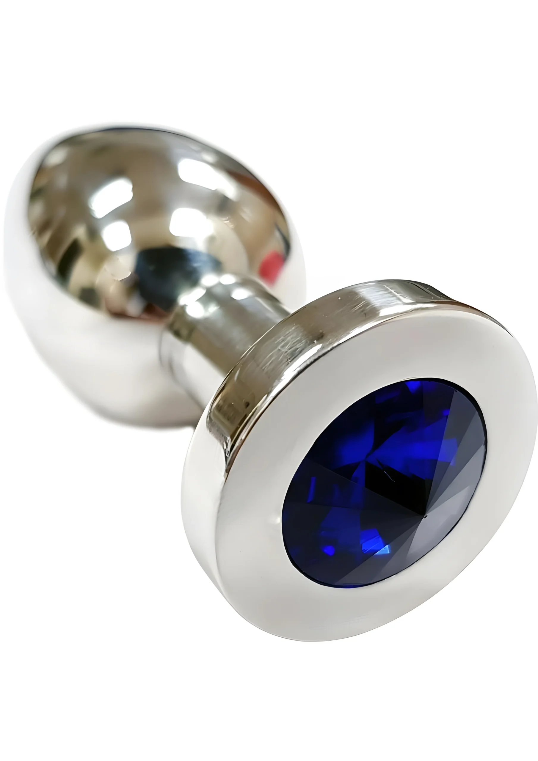 Medium Stainless Steel Butt Plug With Jewel Base