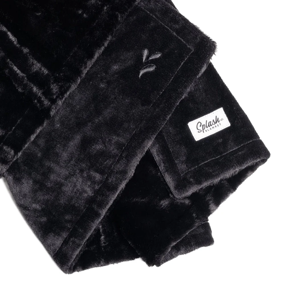 Splash Blanket Furlush Non-Bonded Small Black