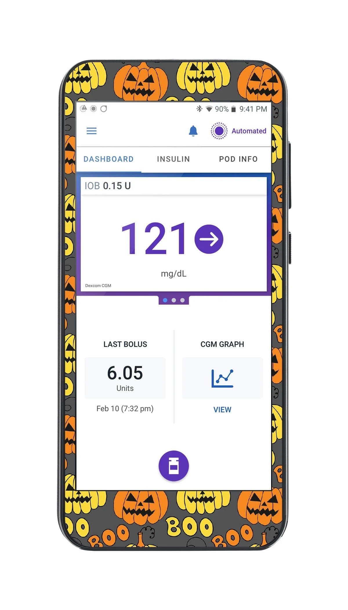 Spooked Sticker for Omnipod 5 Controller – Pump Peelz