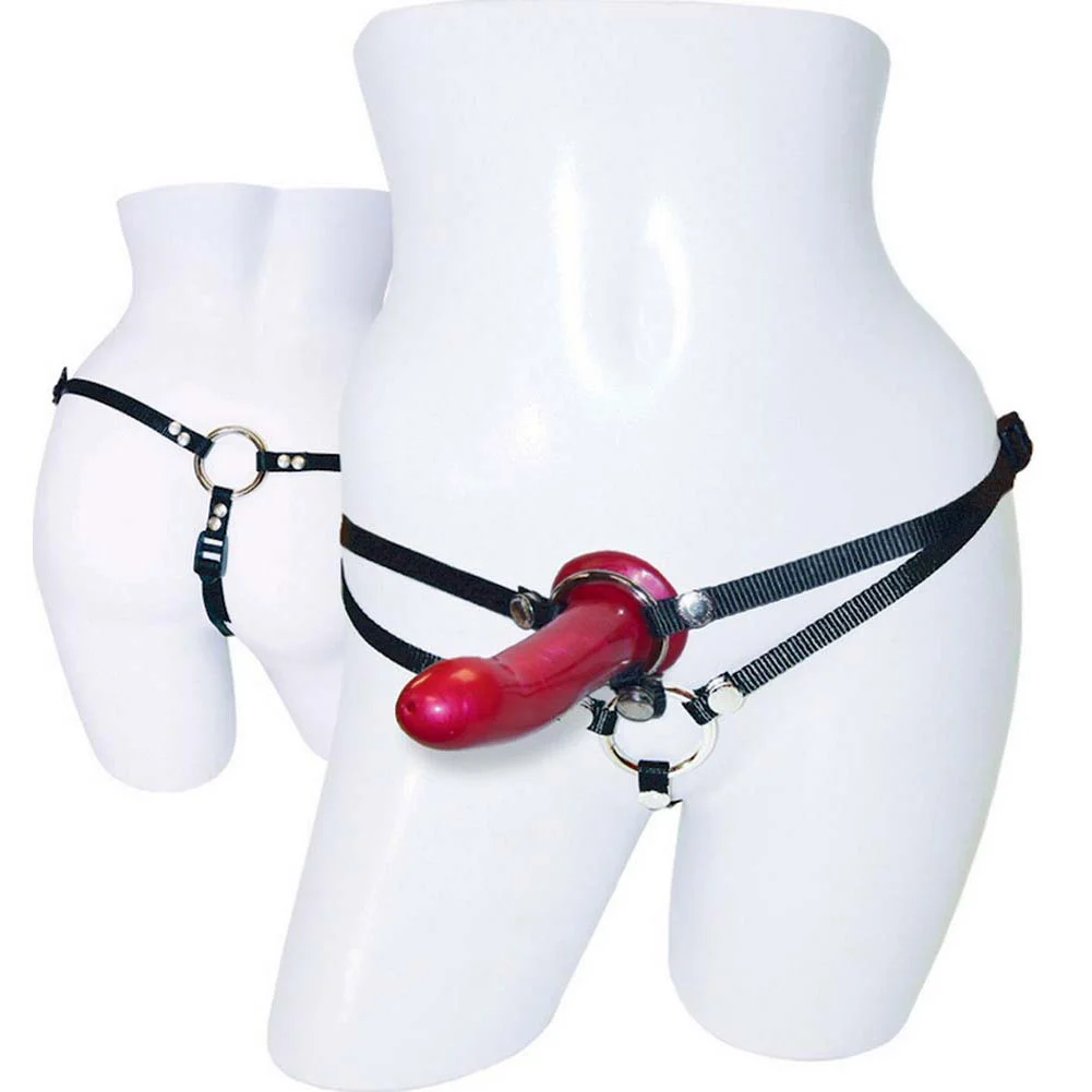 Sportsheets Menage a Trois Double Penetration Harness and Dildo Set