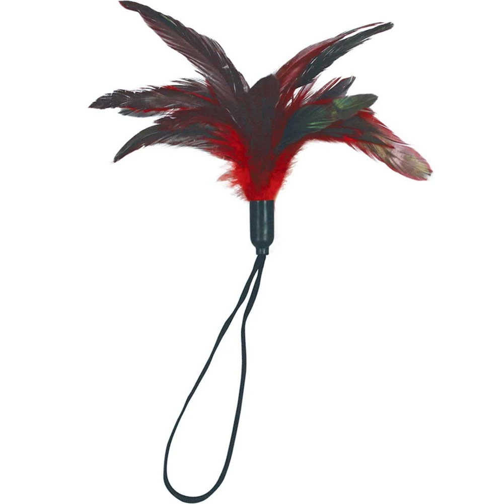 Sportsheets Pleasure Feather Tickler, Red