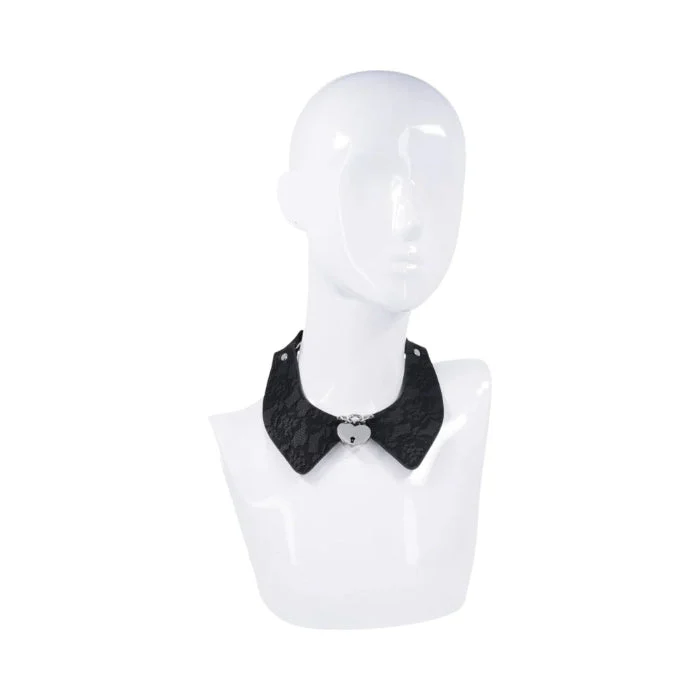 Sportsheets Sex & Mischief Heartbound Lace Lockable Adjustable Day Collar