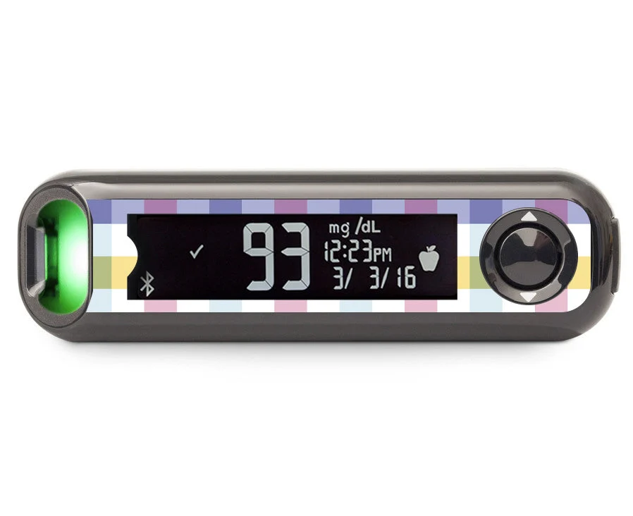 Spring Plaid Bayer Contour© Next One Glucometer