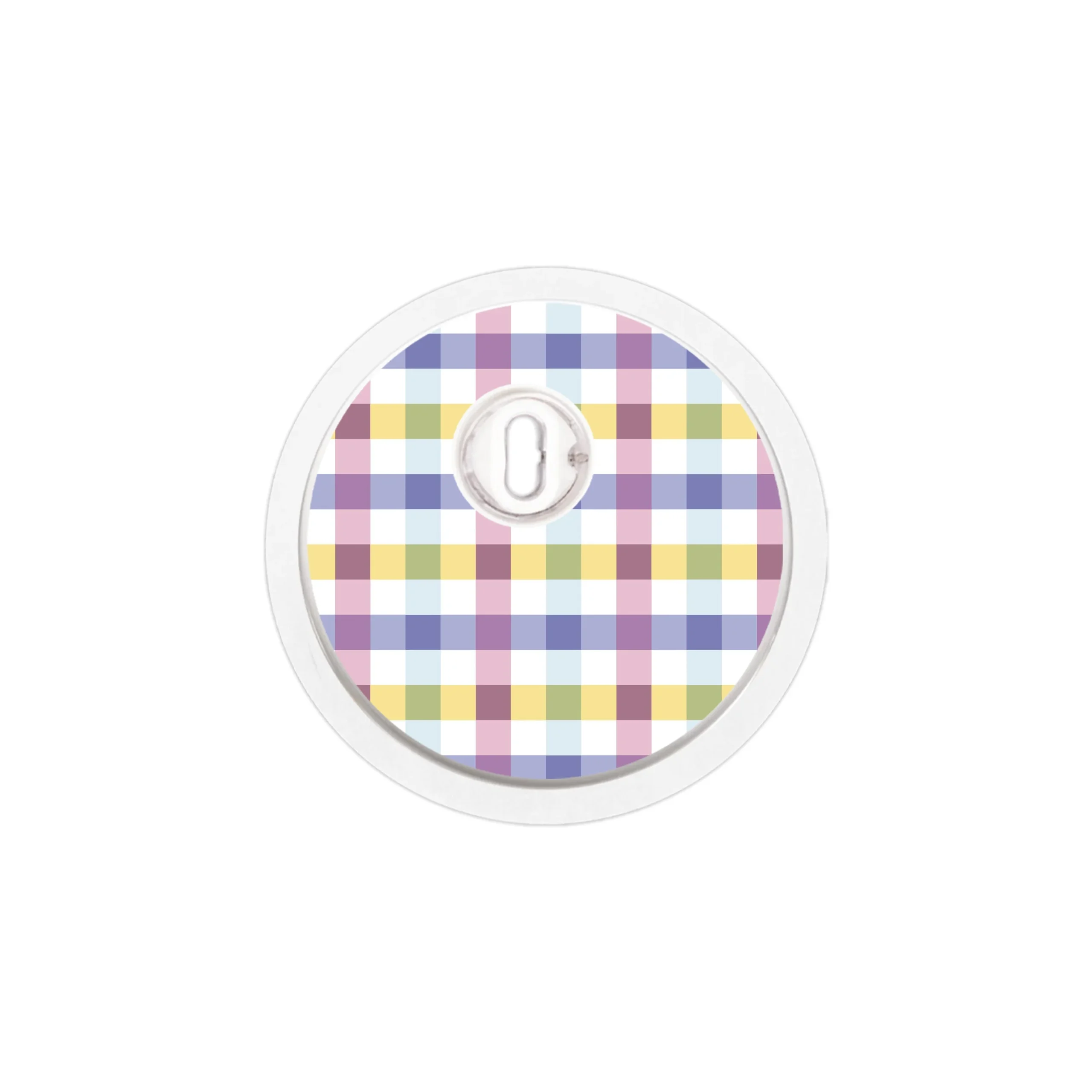 Spring Plaid Sticker Designed for the FreeStyle Libre 3 Plus & LingoSensor