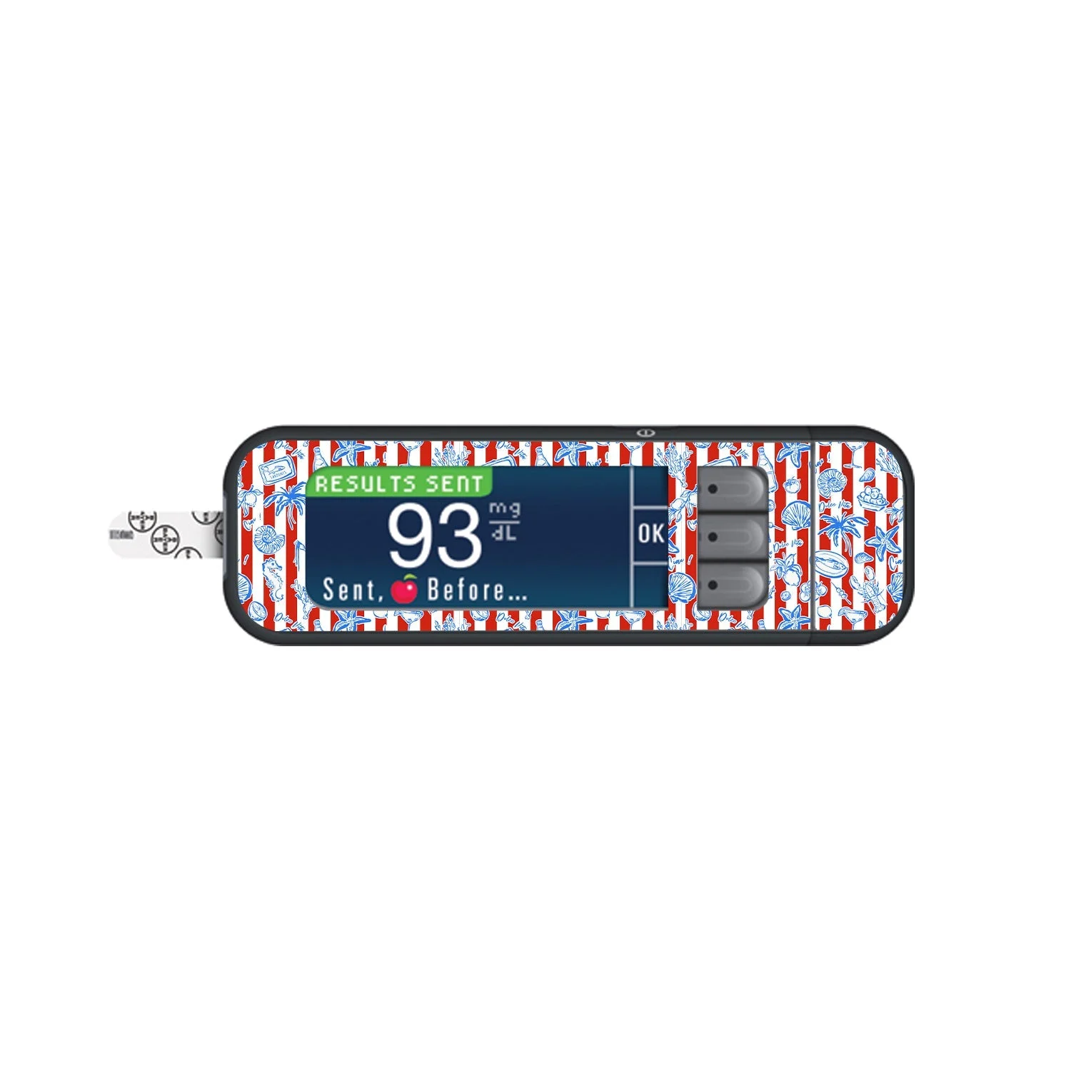 Spritz Parade Bayer Contour Next Glucometer Sticker - Pump Peelz
