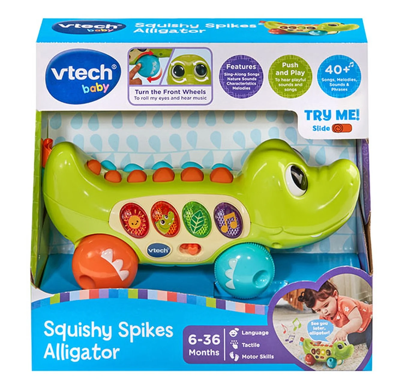 SQUISHY SPIKES ALLIGATOR (VTUK)