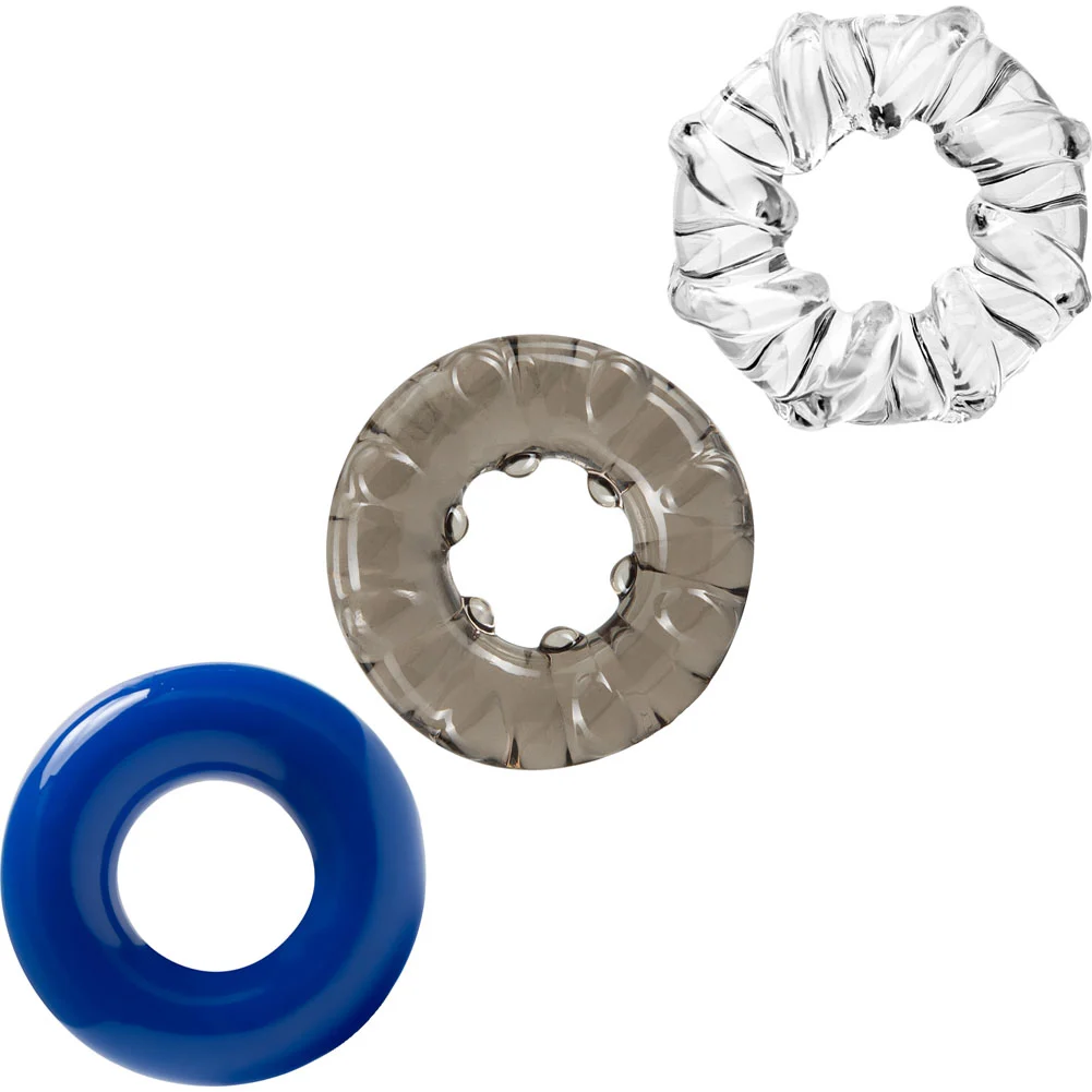 Stay Hard Triple Stretch 3 Pack Penis Rings
