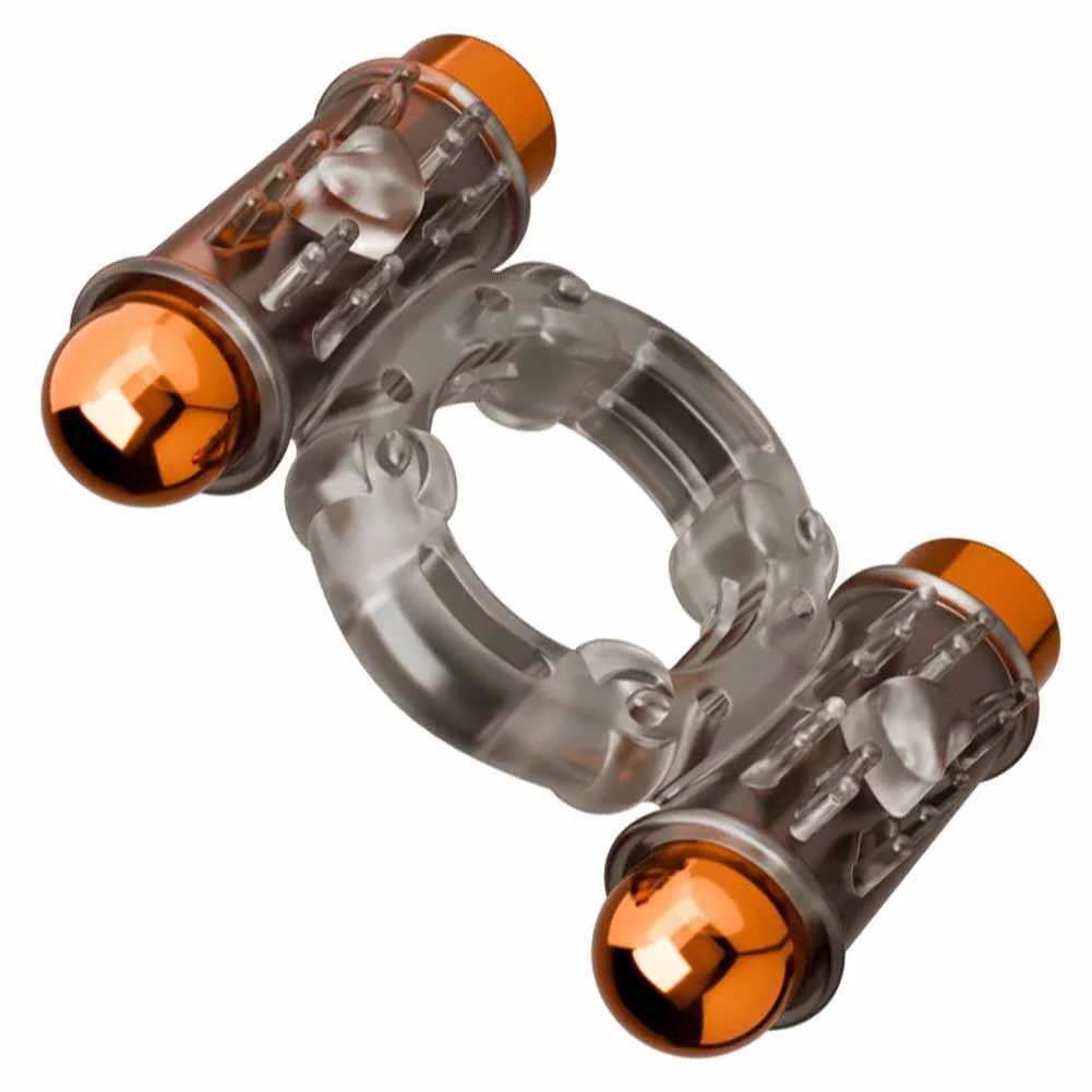 Stay Hard Vibrating Penis Ring Set with Sleeve and Bullets