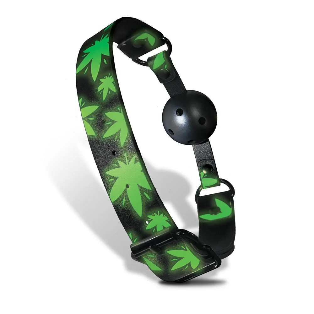 STONER VIBE CHRONIC COLLECTION GLOW IN THE DARK BALL GAG BREATHABLE