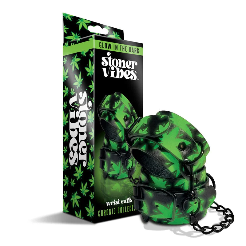 STONER VIBE CHRONIC COLLECTION GLOW IN THE DARK WRIST CUFFS