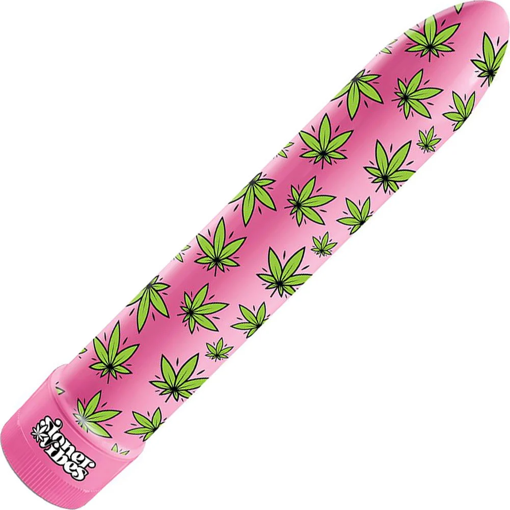 Stoner Vibes Pack A Fatty Vibrator, 8", Pink Kush