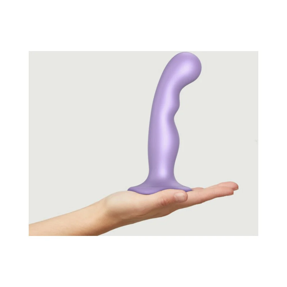 Strap-on-me Dildo Butt Plug, M, Metallic Lilac Purple