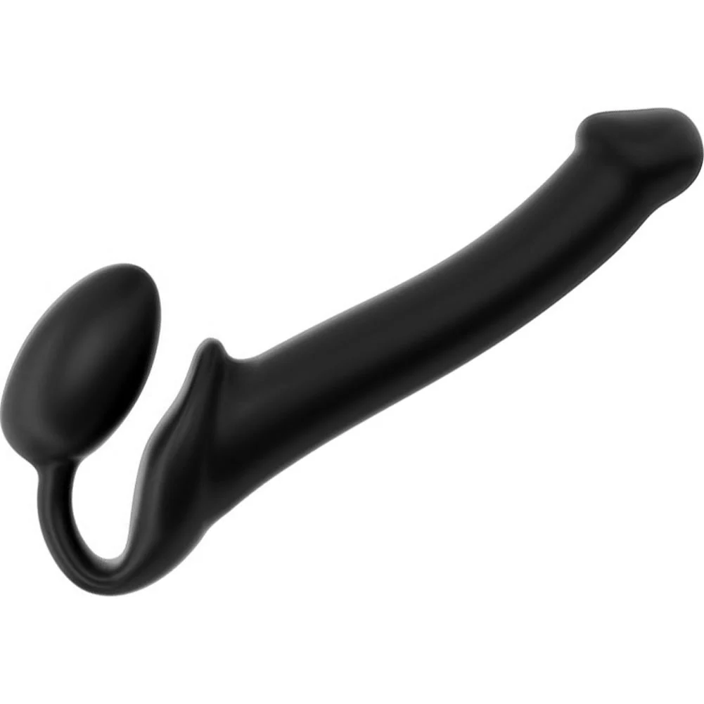 Strap-On-Me Silicone Bendable Strapless Dildo, 9.5", Black