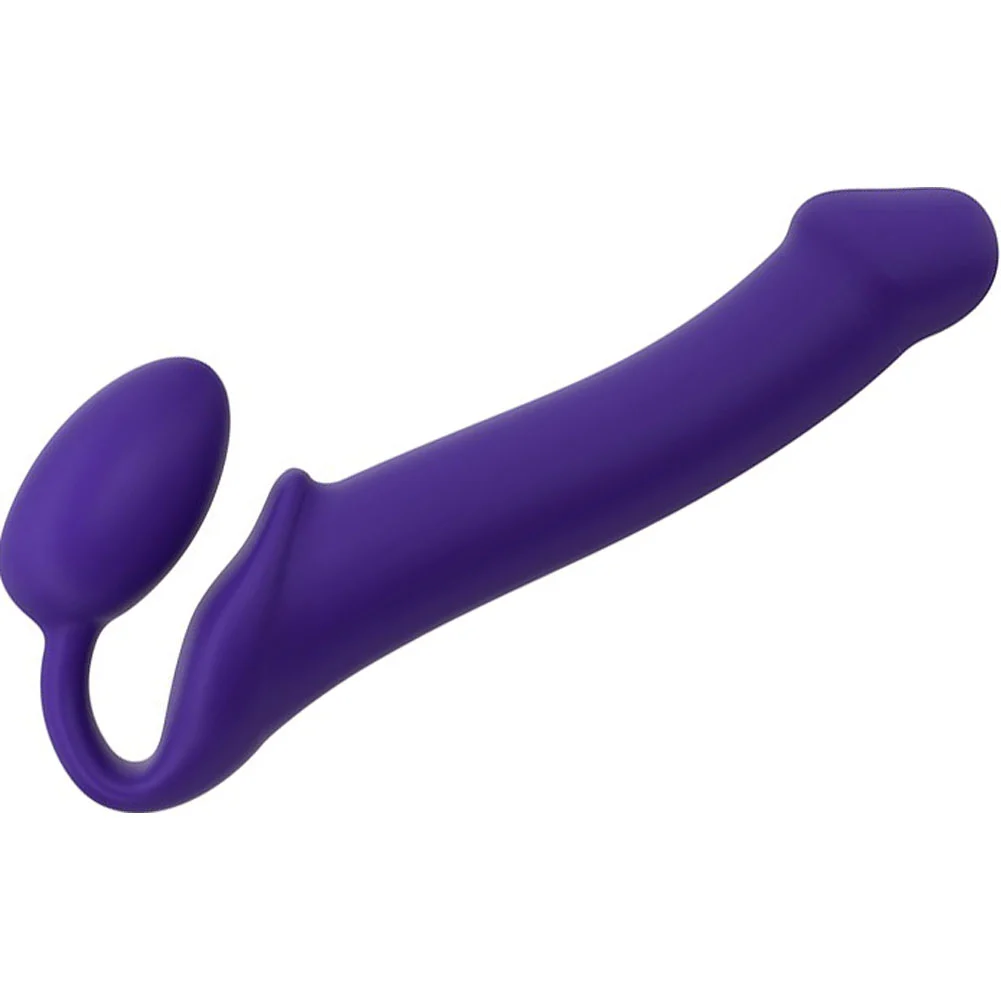 Strap-On-Me Silicone Bendable Strapless Dildo, 9.75", Purple