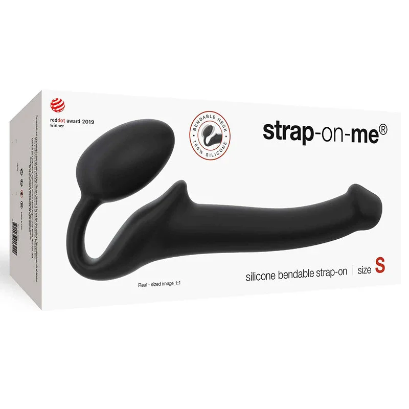 Strap On Me Silicone Bendable Strapless Strap On Black