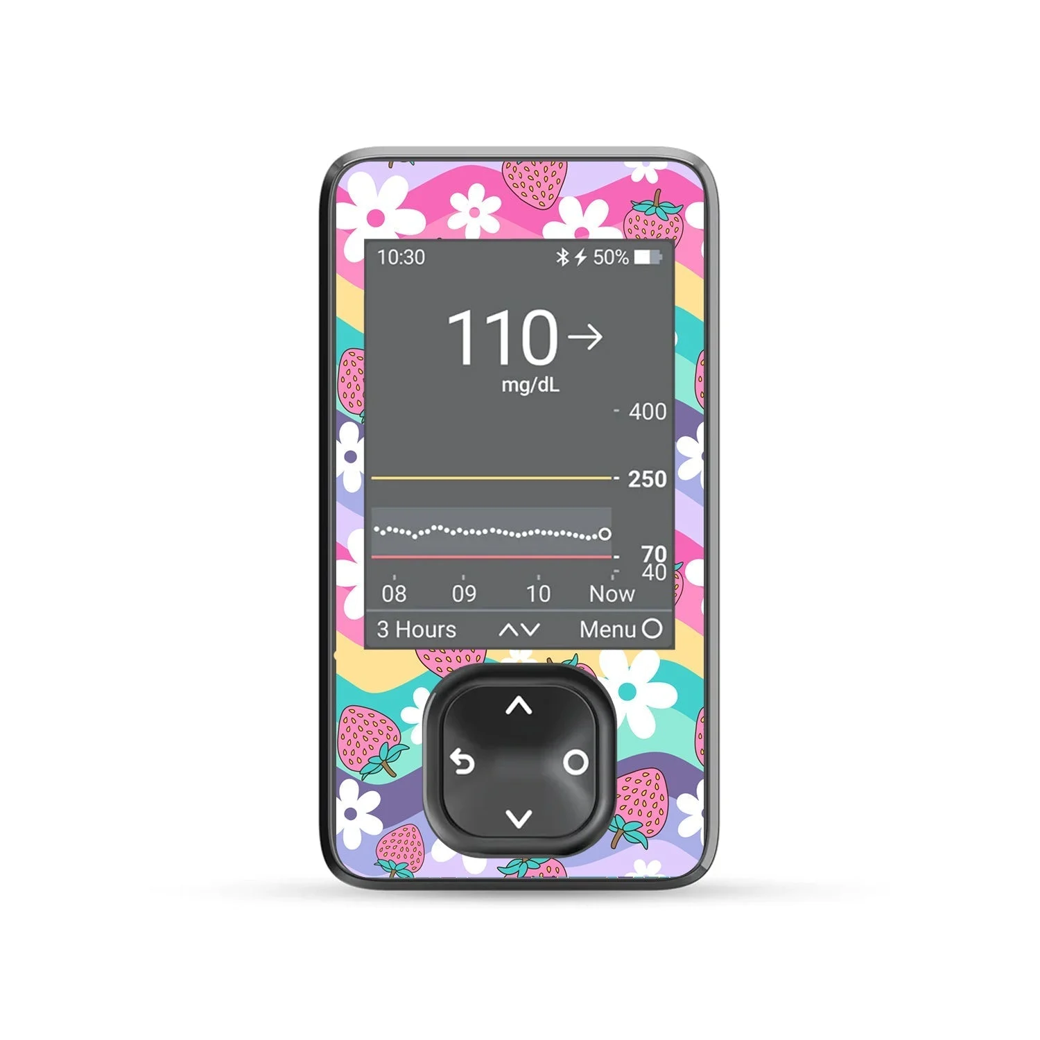 Strawberry Swing DEXCOM G7 and Stelo Touchscreen Receiver