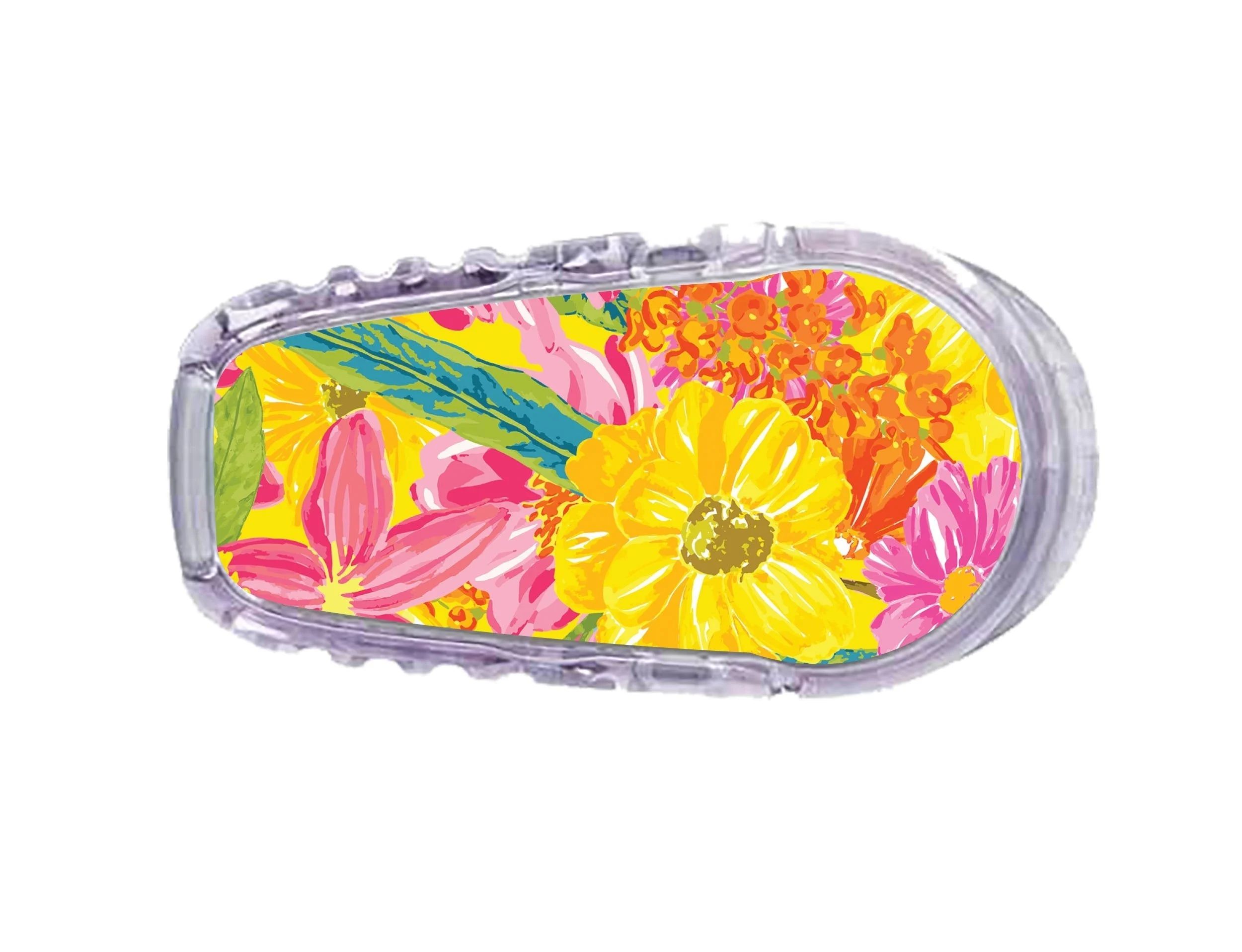 Summer Flowers Sticker Designed for the DEXCOM Transmitter
