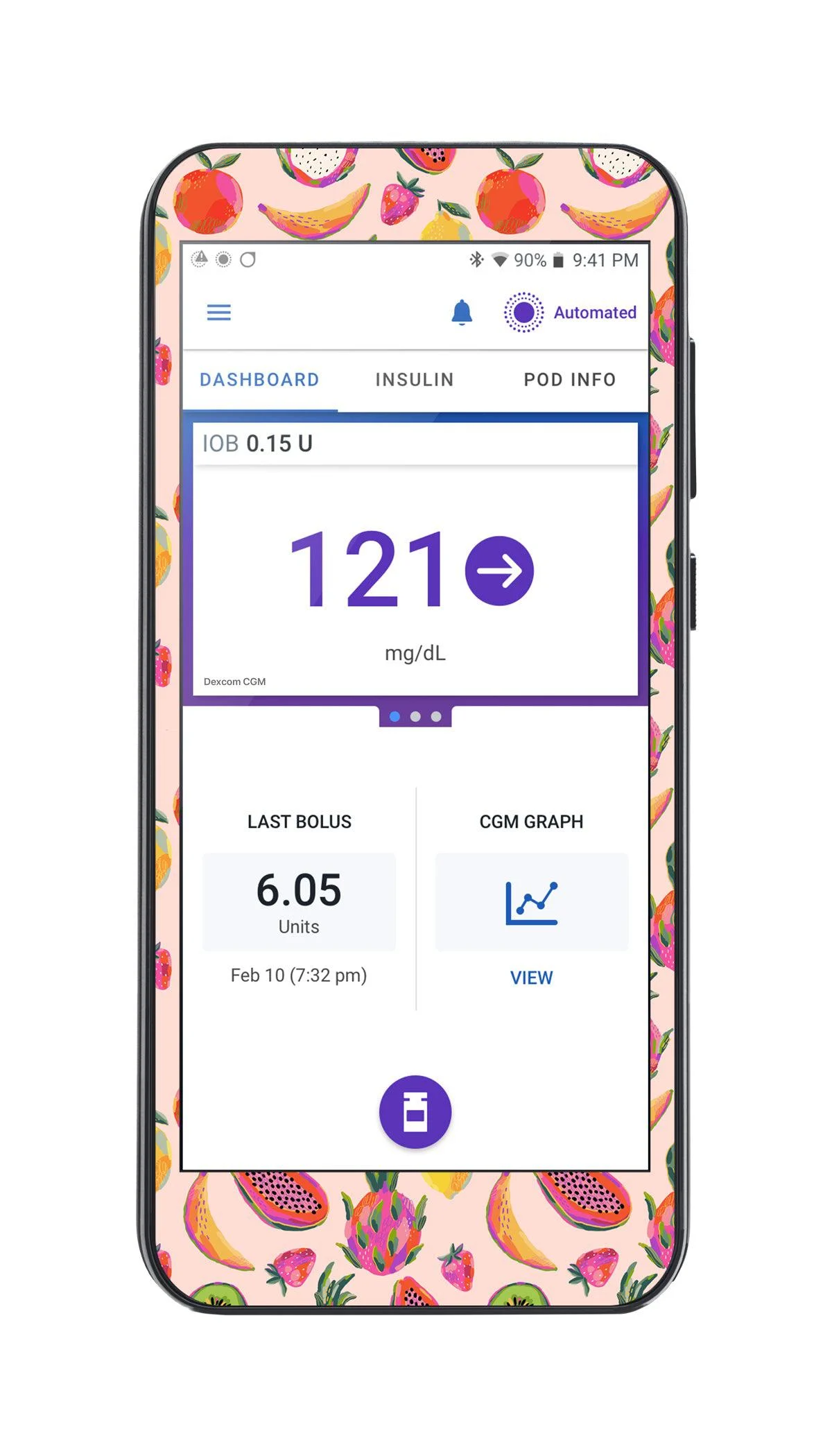 Summer Fruits Sticker for Omnipod 5 Controller – Pump Peelz
