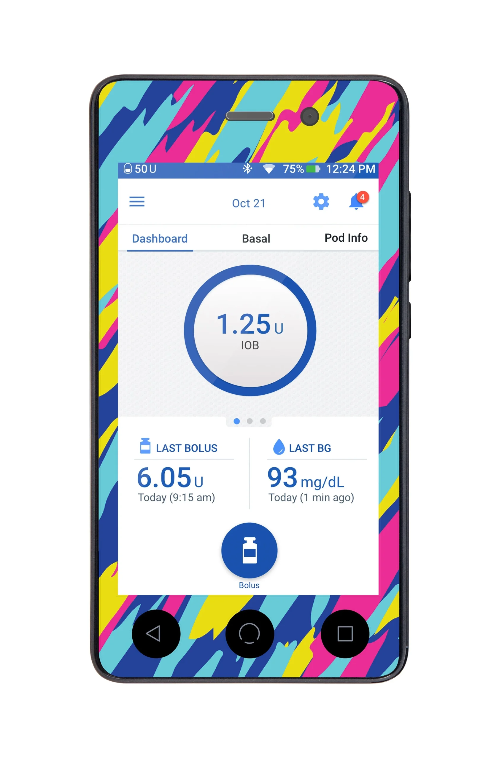 Summer Texture Sticker for Omnipod DASH PDM – Pump Peelz