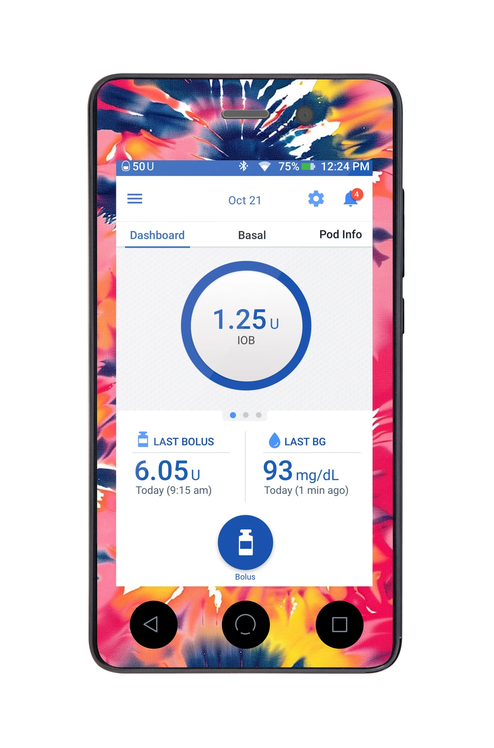 Summer Tie Dye Sticker for Omnipod DASHPDM – Pump Peelz