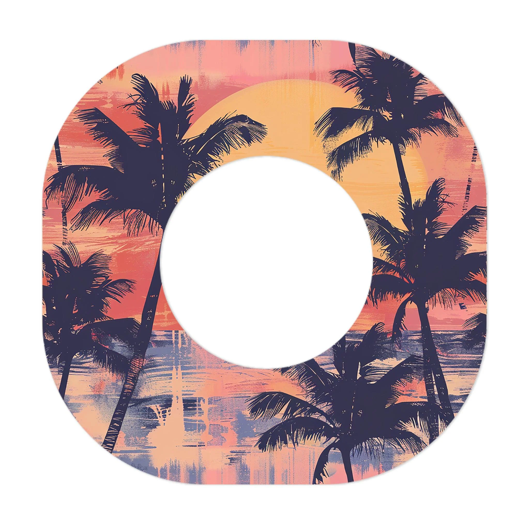 Sunset Serenade Dexcom G7 and Stelo Patch Tape - Pump Peelz