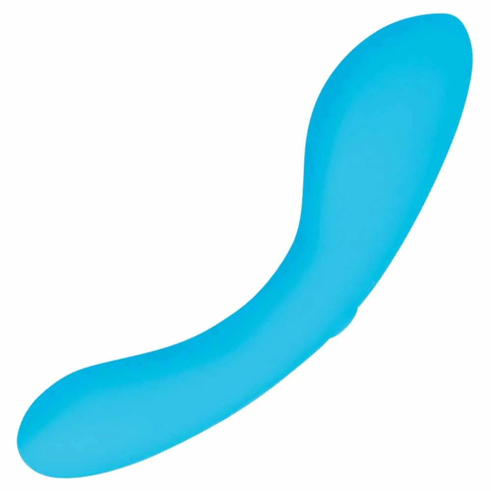 Swan Glow in the Dark Mini Wand Intimate Massager, 4.75", Blue
