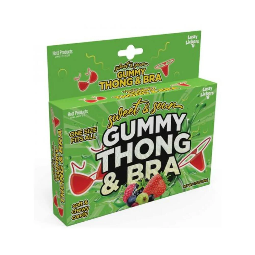 Sweet & Sour Gummy Thong And Bra