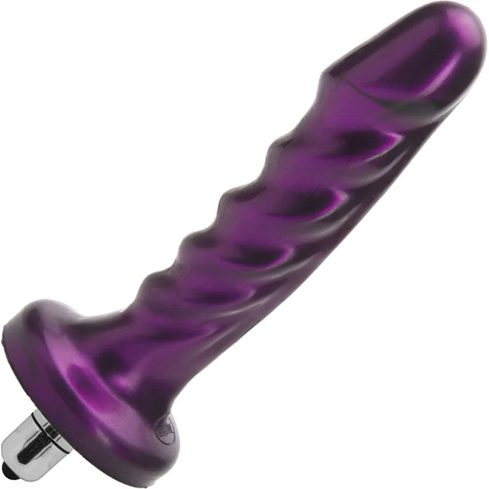 Tantus Echo Premium Firm Silicone Vibrator, 6.5", Midnight Purple