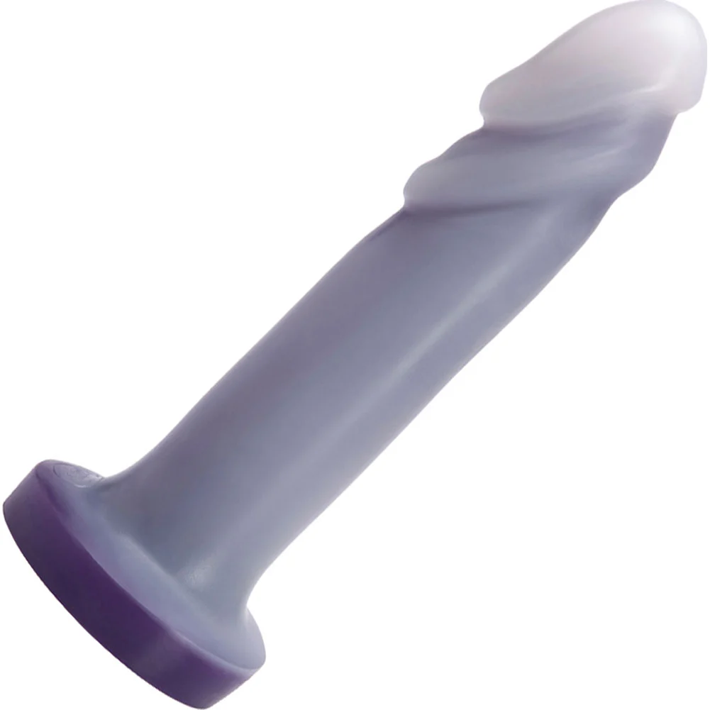 Tantus Flurry 02 Dual Density Silicone Dildo, 7", Twilight