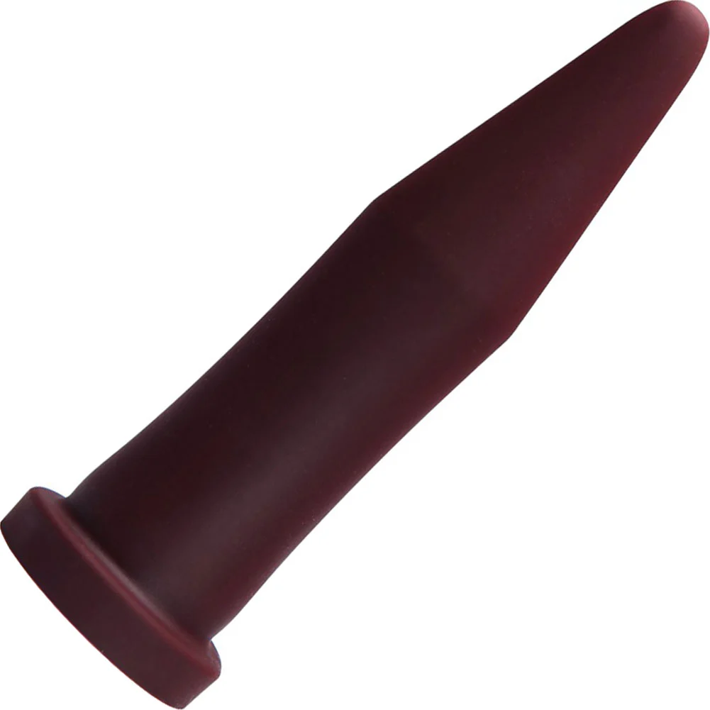 Tantus Inner Band Trainer Firm Silicone Butt Plug, 9", Oxblood