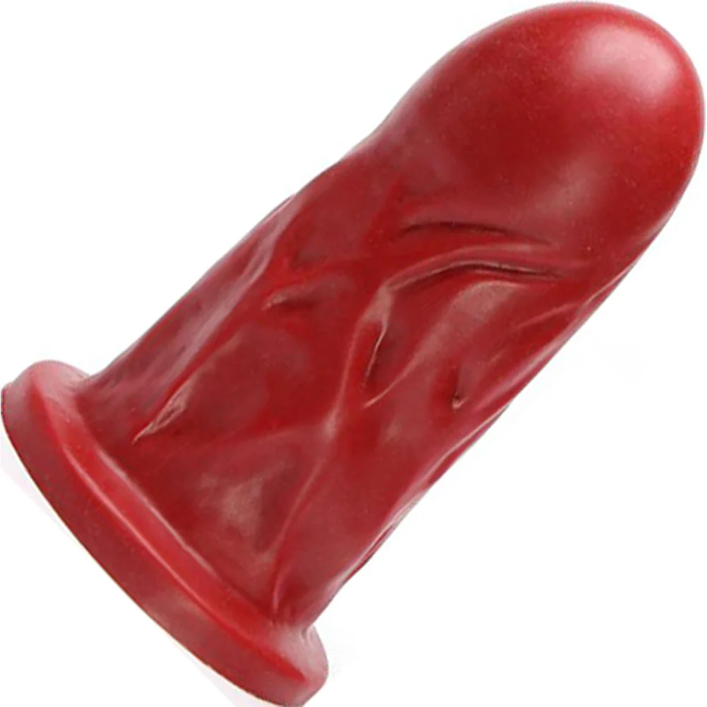 Tantus Mr. Universe Silicone Dildo, 7", True Blood Red