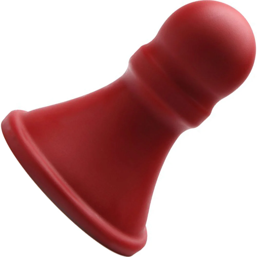 Tantus Pawn Soft Silicone Butt Plug, 7.25", True Blood Red