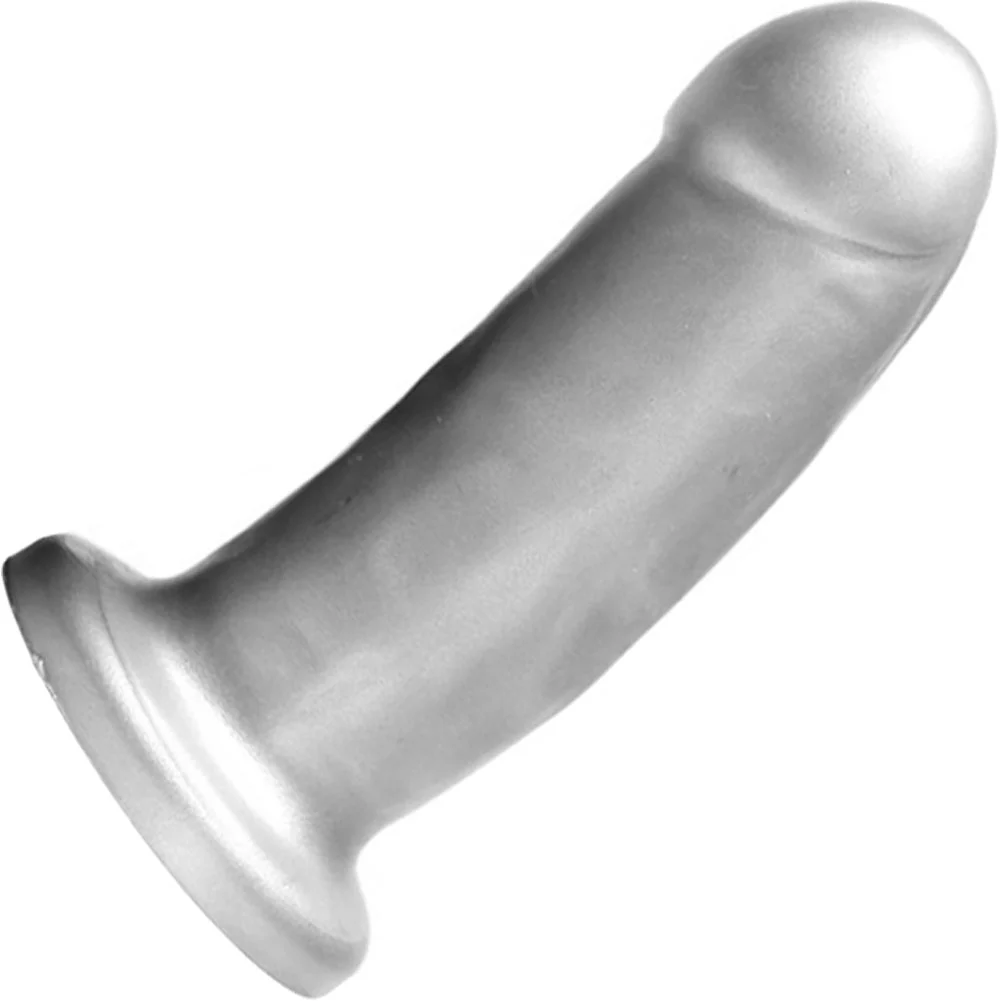 Tantus They Them Supersoft Silicone Dildo, 5.5", Silver