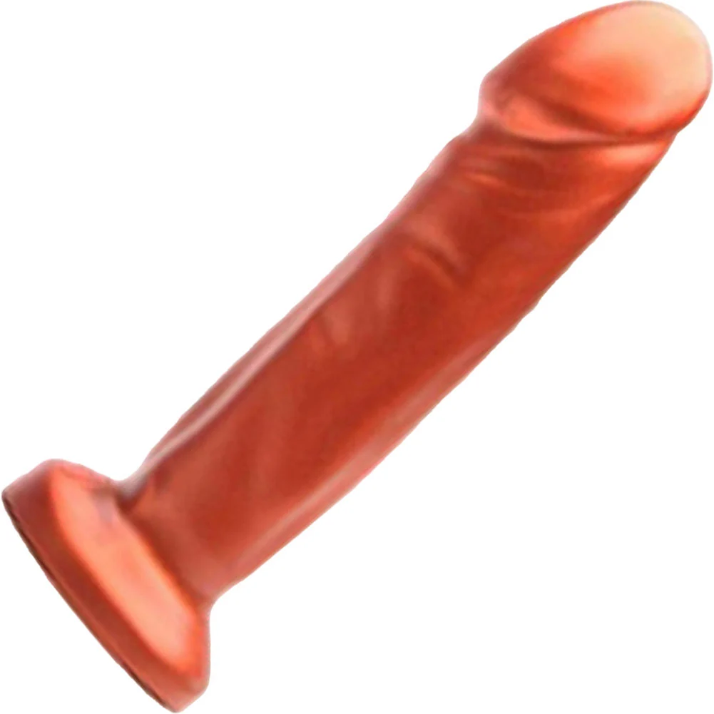 Tantus Vamp Super Soft Dildo for Harness Play, 7", Copper