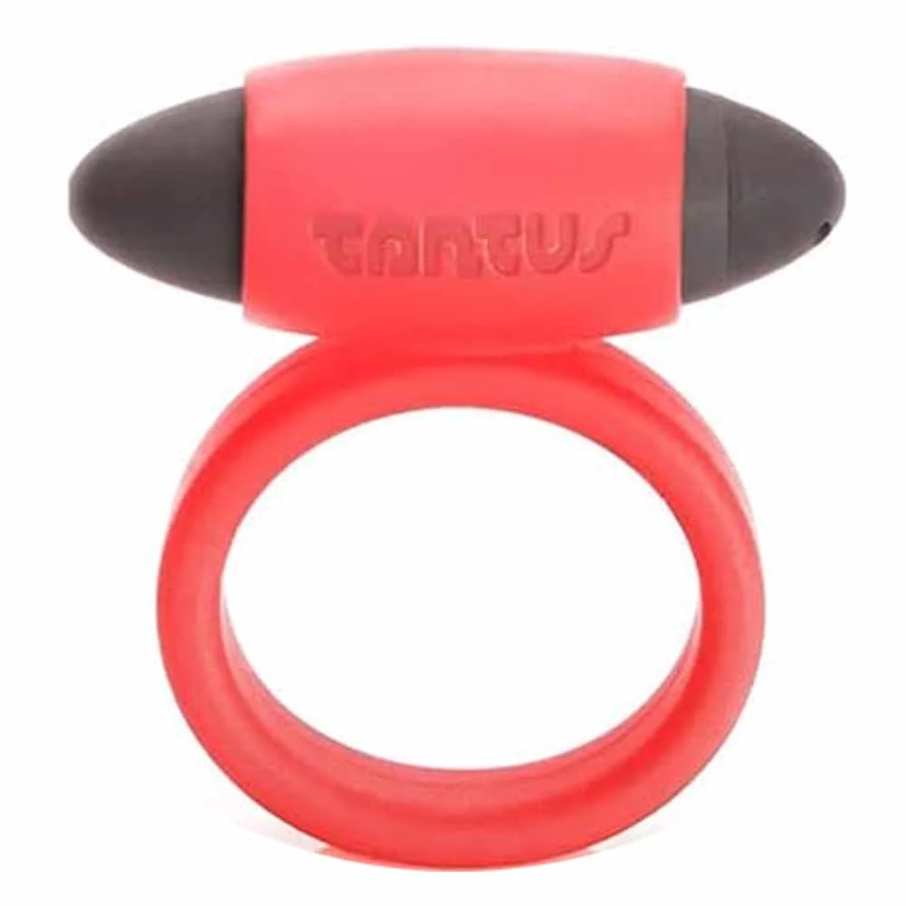 Tantus Vibrating Super Soft C-Ring, 1.5", Crimson