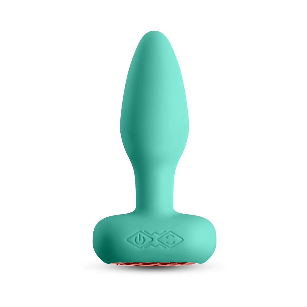Techno Prism Butt Plug, Teal
