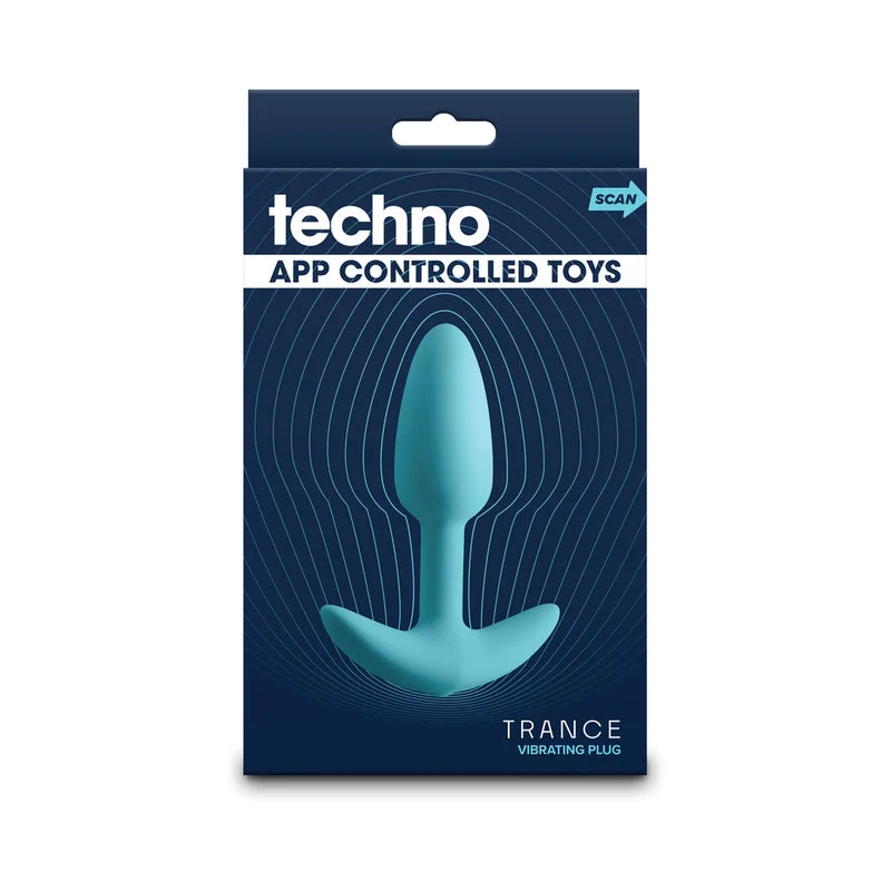 Techno Trance Butt Plug, Blue