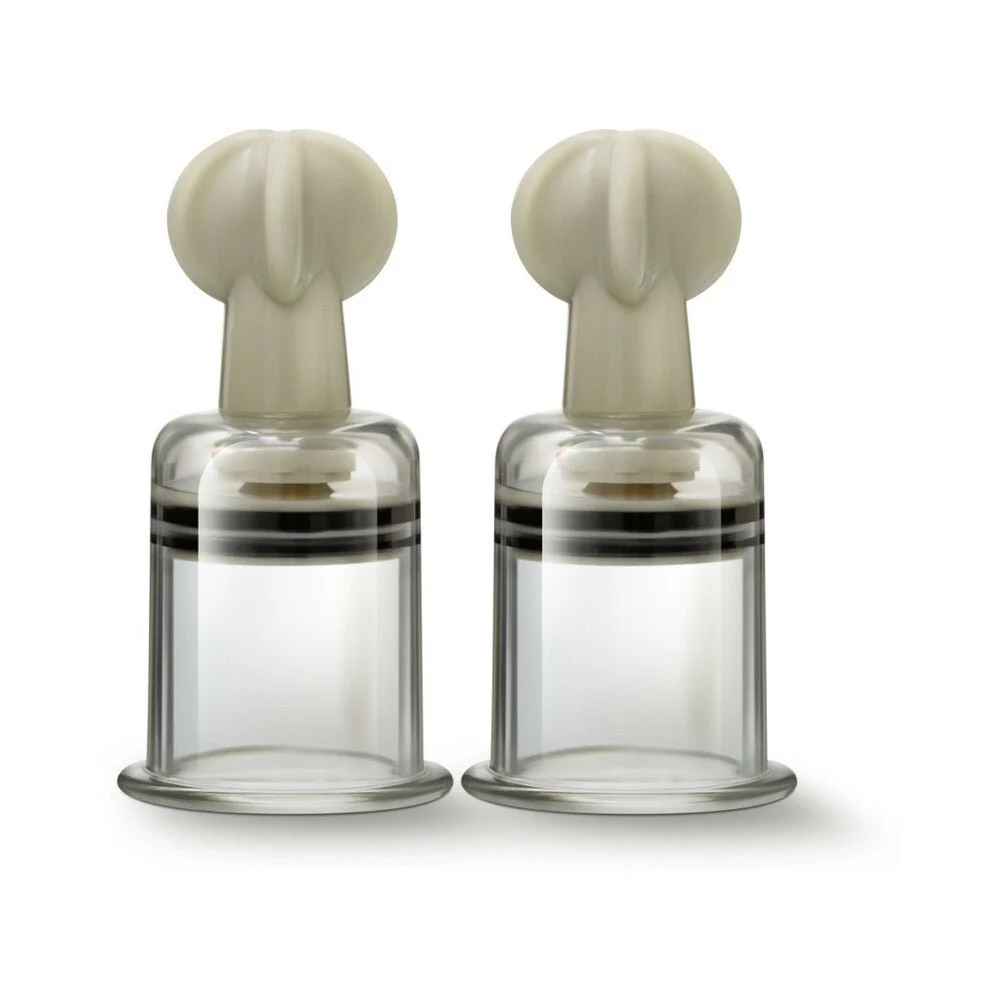 Temptasia - Clit And Nipple Large Twist Suckers - Set Of 2 - Clear