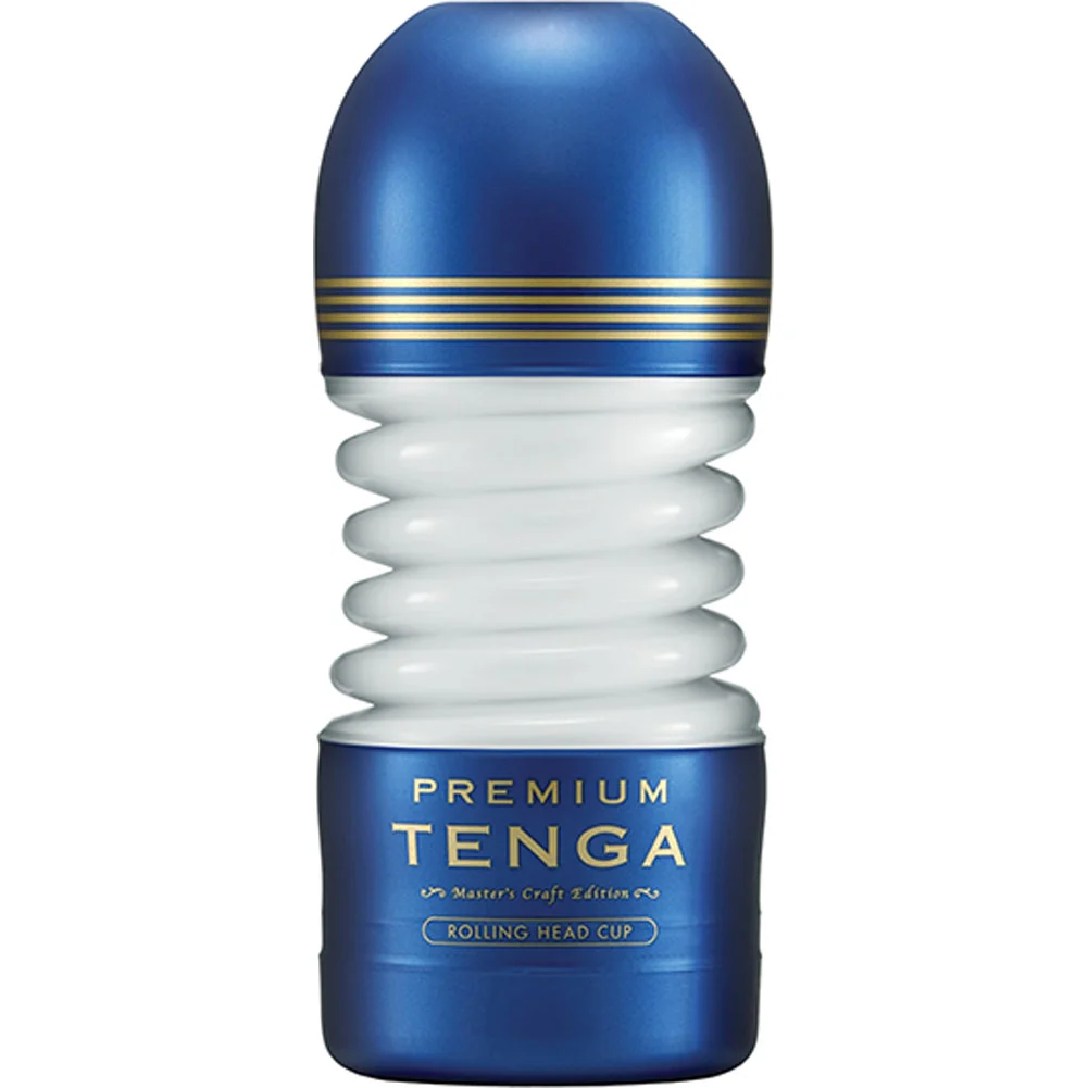 Tenga Premium Rolling Head Cup Masturbator, Blue