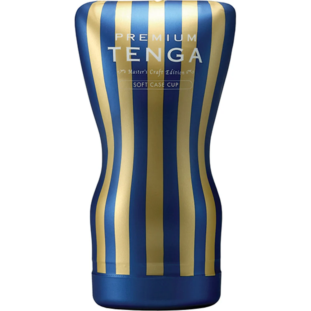 Tenga Premium Soft Case Cup Masturbator, Blue