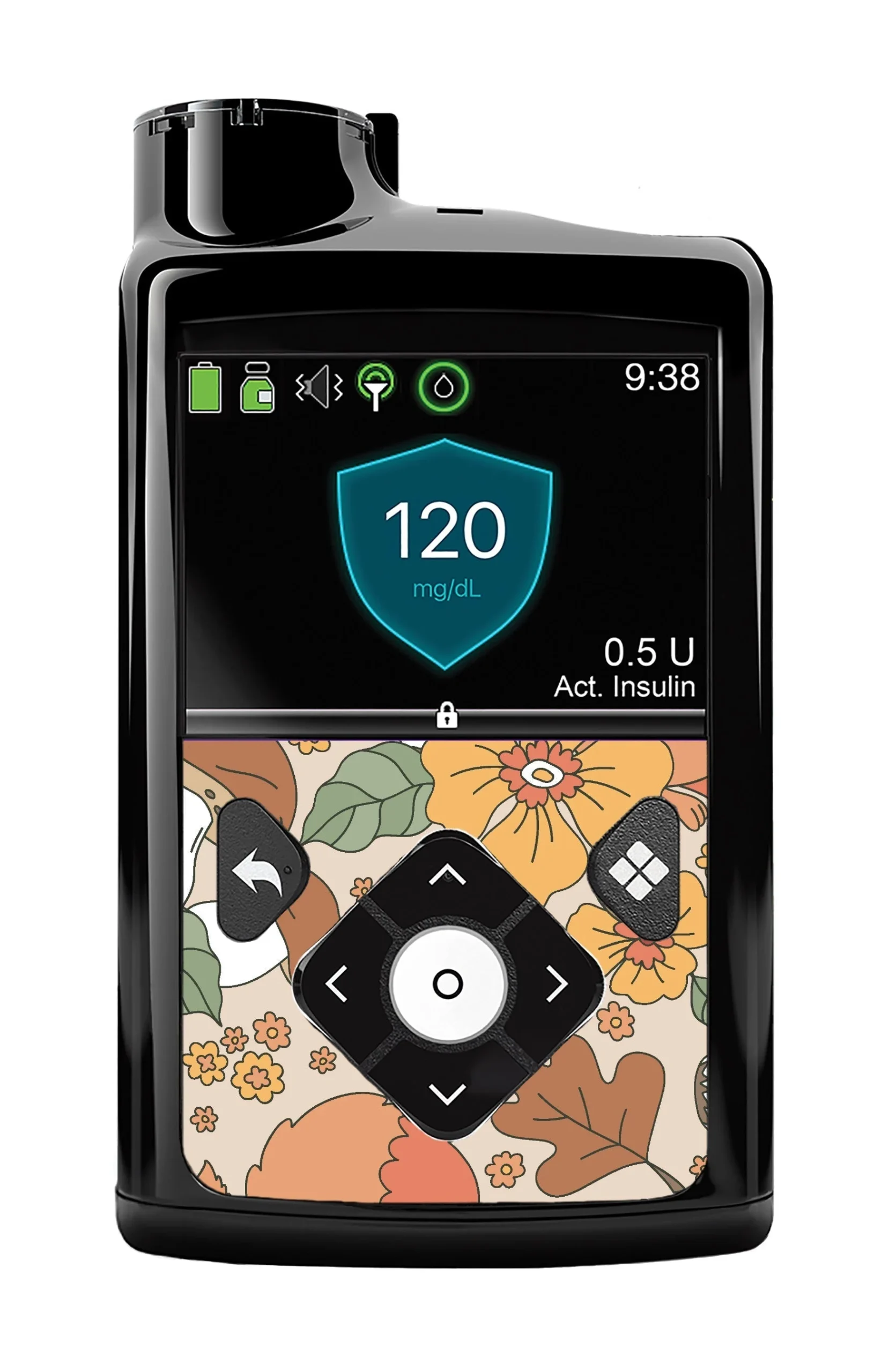 Thanksgiving Floral For Medtronic MiniMed 770G & 780G