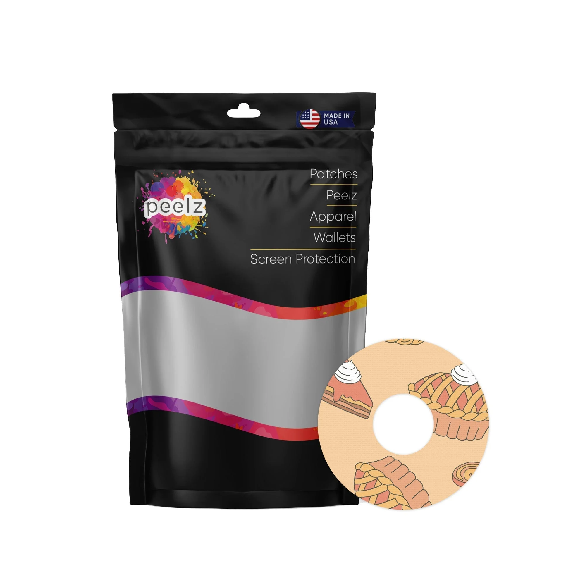 Thanksgiving Pies Patch Tape Designed for the FreeStyle Libre 3 Plus & Lingo