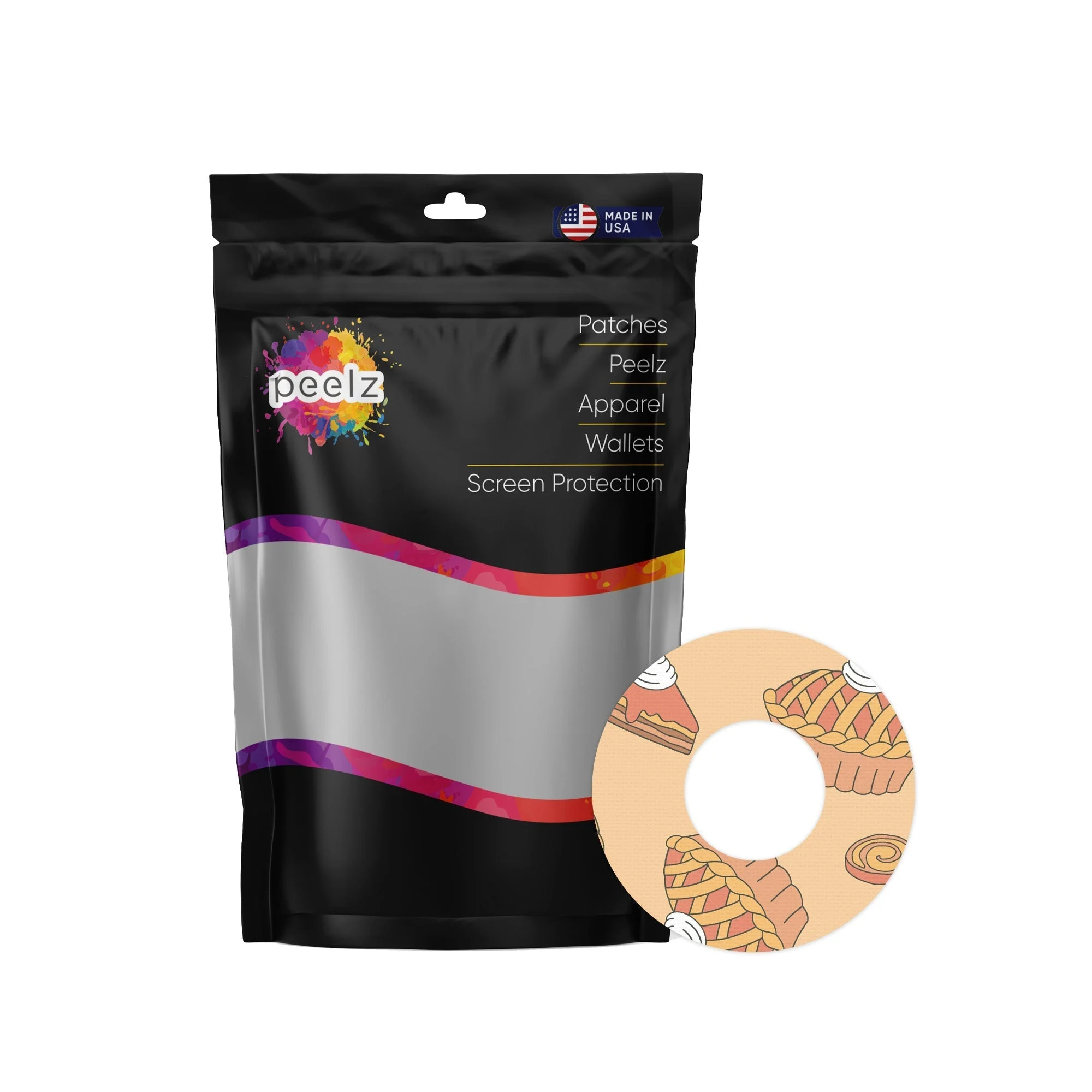 Thanksgiving Pies PatchTape Designed for the FreeStyle Libre 2