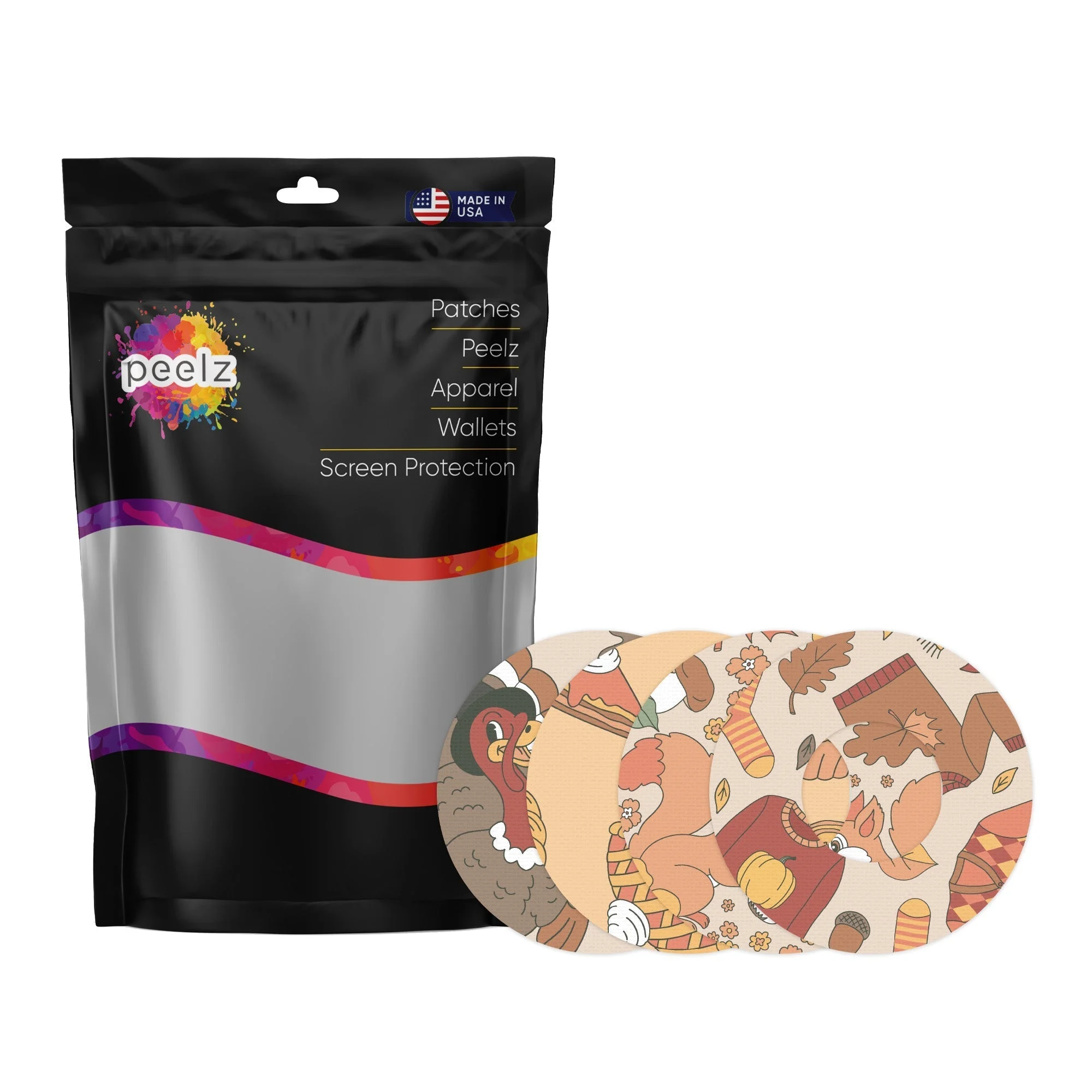 Thanksgiving Variety Pack PatchTape Designed for the FreeStyle Libre 2