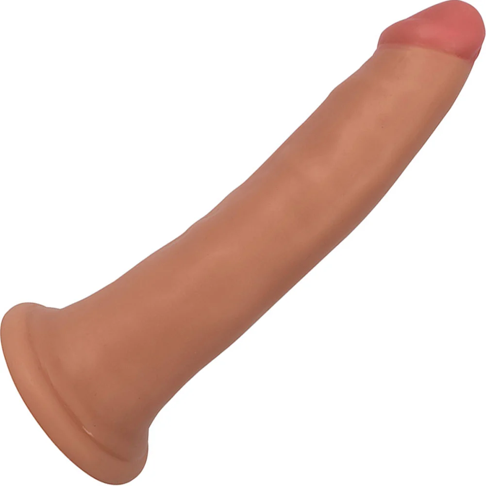 Thinz Slim Dong with Suction Mount, 8", Vanilla