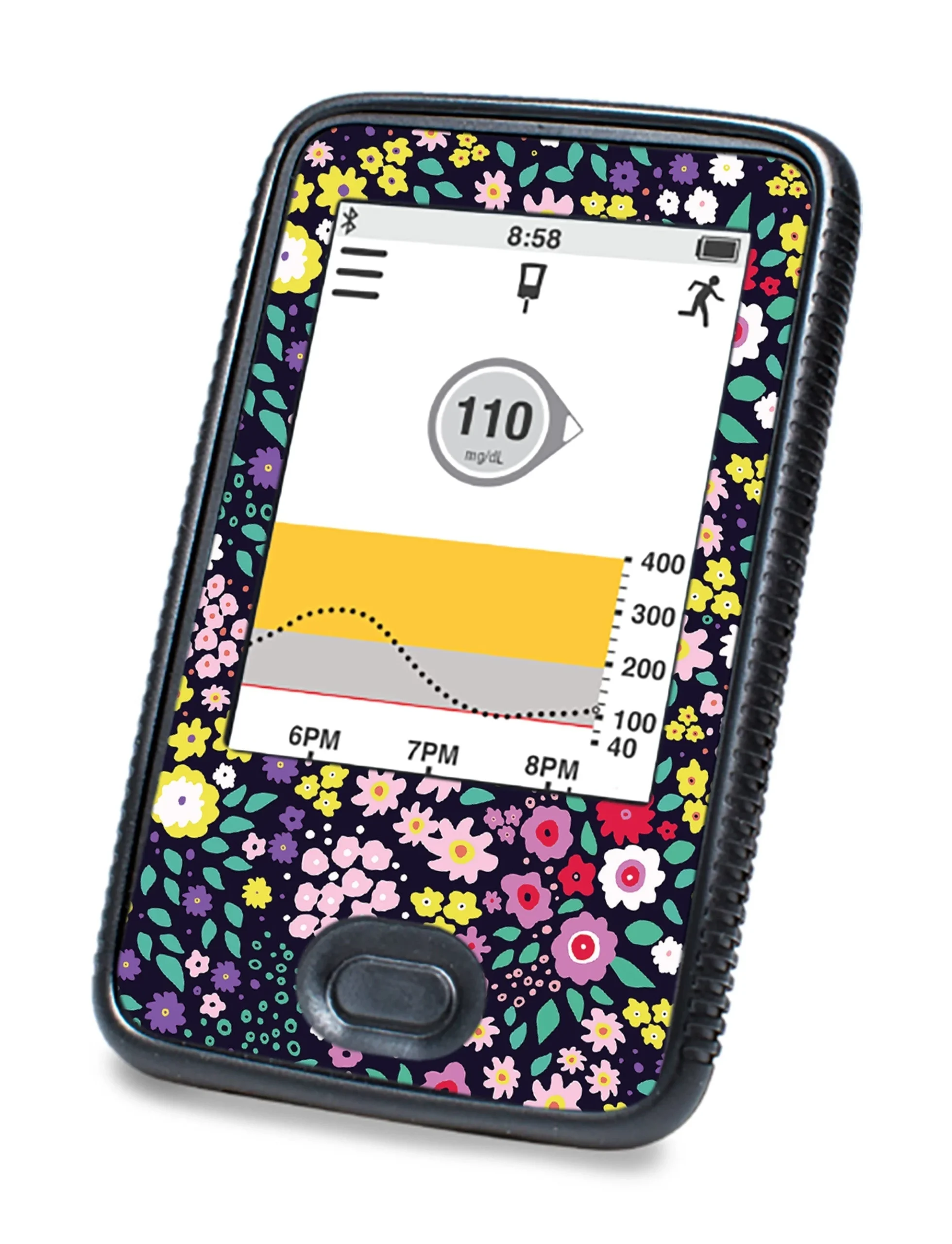 Tiny Flowers DEXCOM G6 Touchscreen Receiver