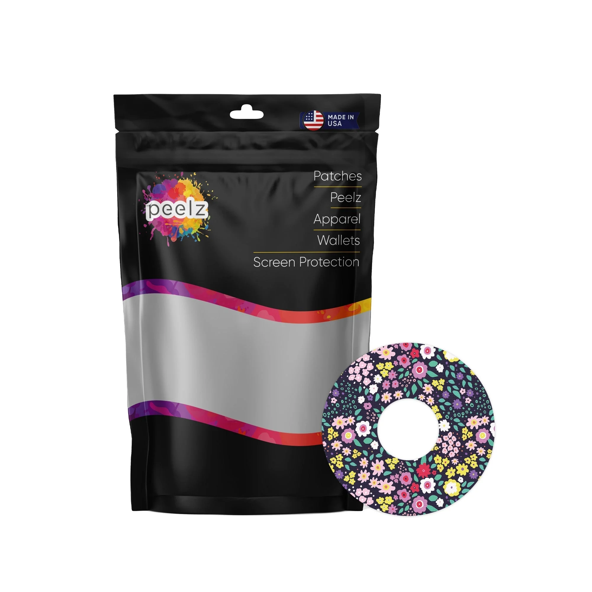 Tiny Flowers Patch Tape Designed for the FreeStyle Libre 3 Plus & Lingo