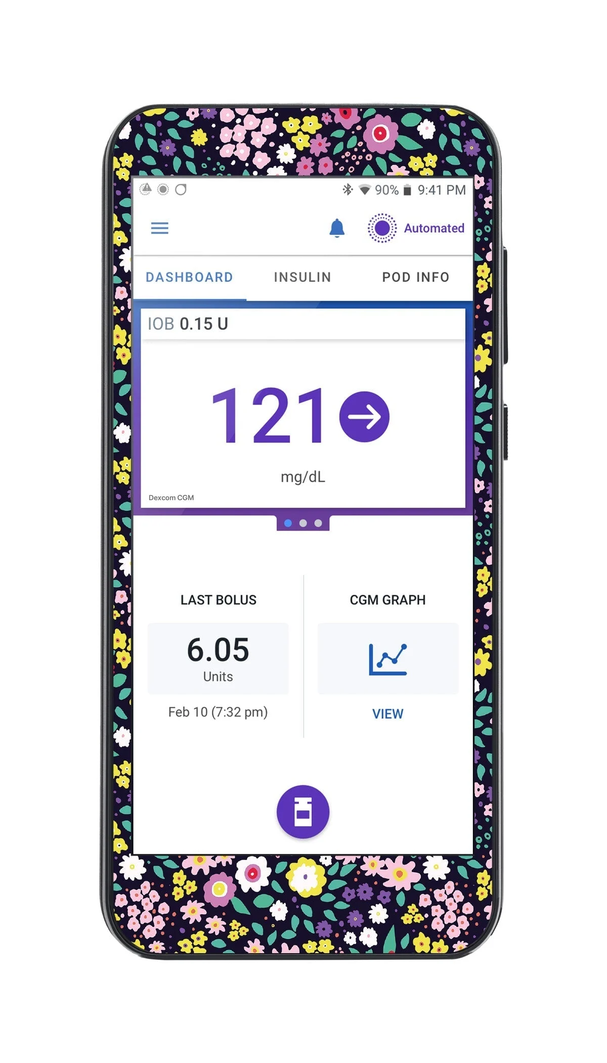 Tiny Flowers Sticker for Omnipod 5 Controller – Pump Peelz