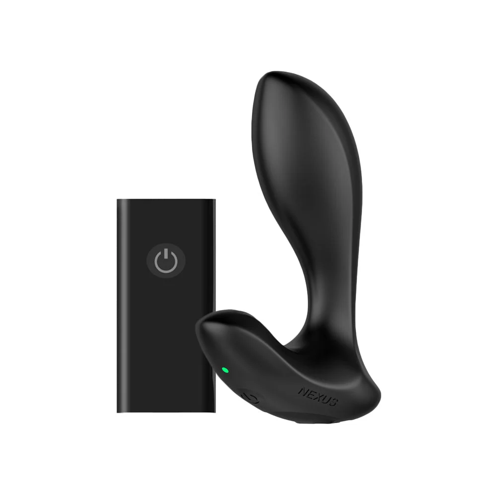 Tornado Rotating & Vibrating Anal Plug, Black